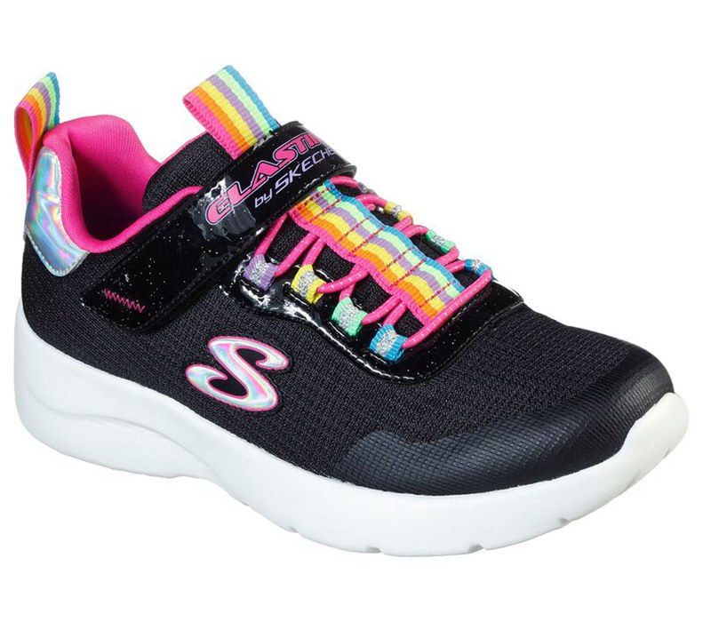 Skechers Dynamight 2.0 - Rockin' Rainbow - Girls Sneakers Black/Multicolor [AU-CN7170]